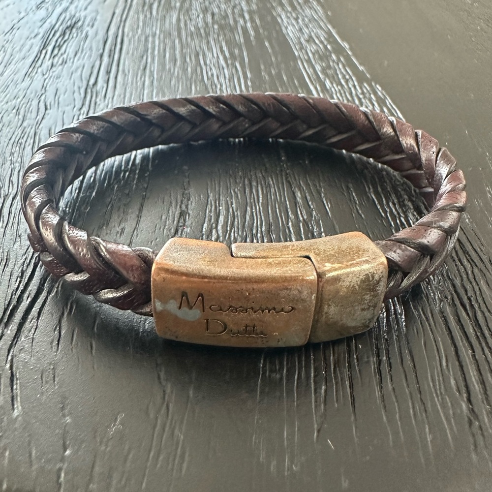 Massimo Dutti men brown bracelet